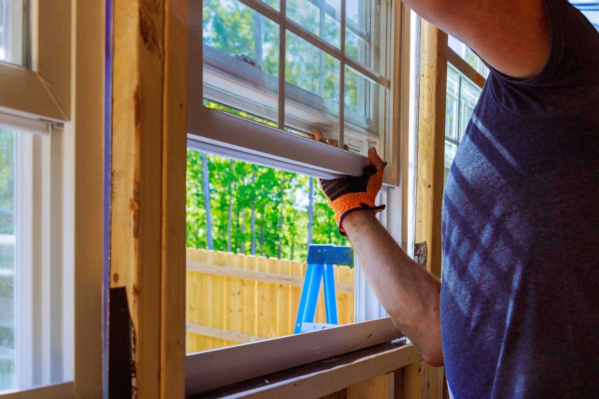 Replacing old windows to improve energy efficiency